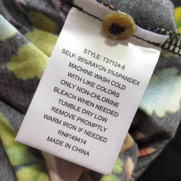 NWT Johnny Was Janie Favorite Long Sleeve Tiered Henley Stretch Jersey Dress M - Picture 8 of 8